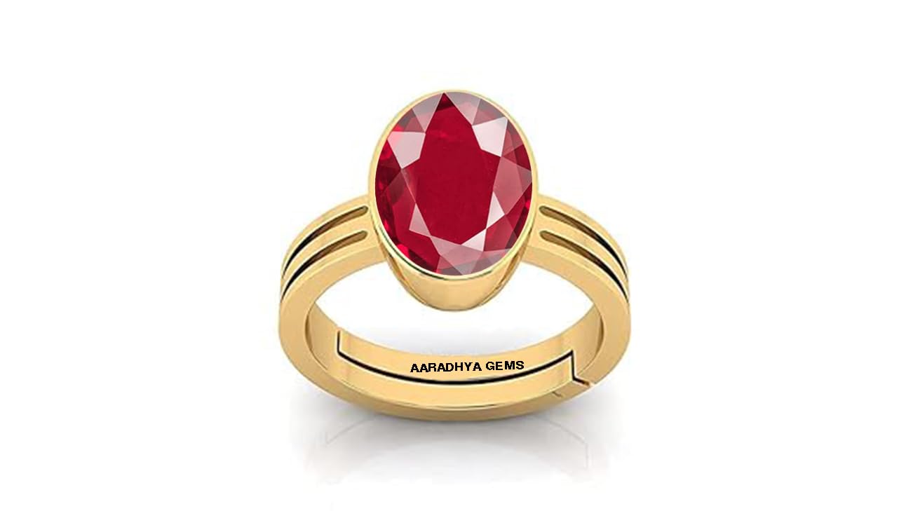 13.25 Ratti 12.50 Carat Natural Ruby Stone Manik Ring Adjustable Panchdhatu Ring for Men & Women-image-45
