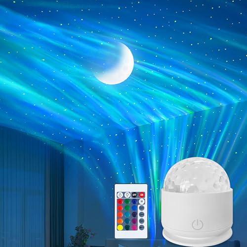 anlab Calming Sensory Lights Projector for Autism & Anxiety Relief, Ocean Wave Light with 7 Color Patterns, Projects Water Ripple Effects on Walls/Ceiling, Sensory Toys for Kids & Adults