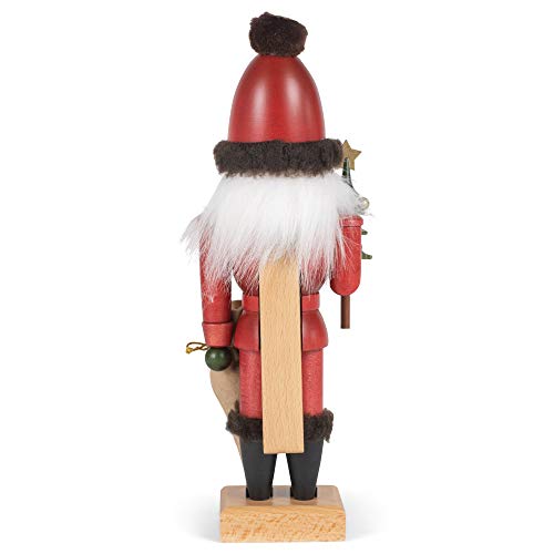 Christian Ulbricht Alexander Taron Seasonal Decorative Collectible Nutcracker Santa with Tree and Sack 12" H x 4" W x 4" D