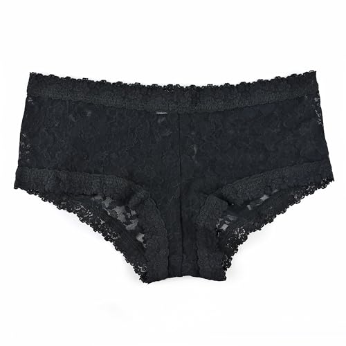 hanky panky - Daily Lace Boyshorts | Women's Underwear, Soft Stretch Fit Panties, Cotton Blend | Sizes (XS-XL), 3 pack3