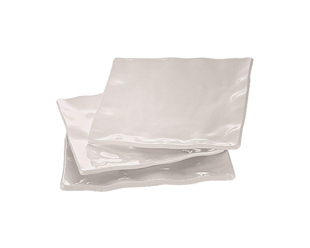 Servierplatte aus Melamin Serie Wave 41x41cm viereckig, gewellt