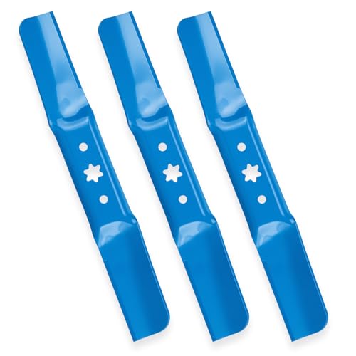 ILONPA 942-05056A 54 6-Star Blades for Cub Cadet ZT1 ZT2 54 Ultima XT1 XT2 54 Enduro RZT S54 L54 Troy Bilt Mustang XP 54 Craftsman Z 560 T310 54 inch Deck Zero-Turn Mower Lawn Tractor(Hi-Lift) Blue