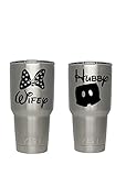 Disney Wifey/Hubby (Black) Decals for Yeti cups - Car Sticker - Car Decal - Window Sticker for Tumbler, Cup, Car, Truck, Wall, Notebook, SUV, Computer, Laptop, Motorcycle, Helmet (Black)