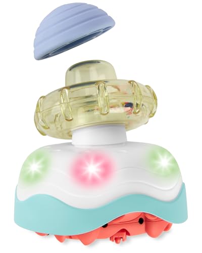 Image of Skip Hop Baby Crab Crawl Toy Stack & Crawl 4-in-1 Sensory Development Infant Tummy Time Toy with Lights Sounds and Music Age 5m+