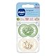 MAM Original Schnuller im 2er-Set, zahnfreundlicher Baby Schnuller aus nachhaltigen & bio-erneuerbaren Materialien, Sauger aus MAM SkinSoft Silikon, mit Schnullerbox, 16+ Monate, Wolf/Hase