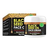 Organic Cold Pressed Black Seed Oil Face Moisturizer Cream - Deeply Nourishing Unisex Facial Cream for Tightening and Lifting Anti-Aging Reduces Fine Line GMO-Free Cruelty-Free,1.76 Fl Oz