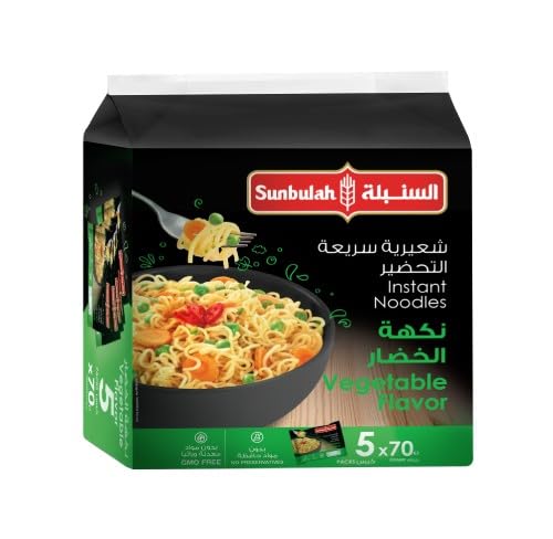 Sunbulah Vegetable-Flavored Instant Noodles 5 x 70 g