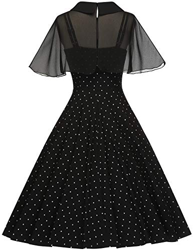 Image of GownTown Women's 1950s Cloak Two-Piece Cocktail Dress