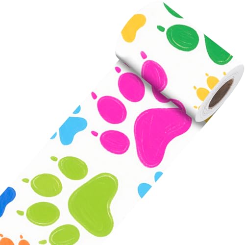 Nuxovilar Colorful Doodle Wallpaper Border Peel and Stick, 3.94”×16.4 Ft