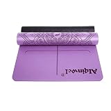 DTLBHC Yoga-Matte Anti-Rutsch-Naturkautschuk Professionelle Yogamatte Heim Female Männer Eindickung Fitness-Matte Yoga-Matte rutschfest (Color : Purple, Size : 5mm)