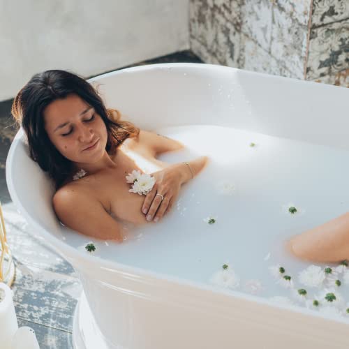 Moon Phase Organic Bath Soak With Dried Herbs And Flowers, Lavender, Rose Petals, Eucalyptus- Ritual Bath Accessories With Crystals For Relaxation. Stress Relief And Self Care Gifts For Women #TOP4
