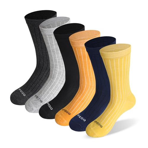 Image of Unisex Pure Cotton Combed Regular Fit Ribbed Crew Socks | Soft Breathable Socks for Men and Women | Ideal for Office Wear, Casual Outfits & Daily Use