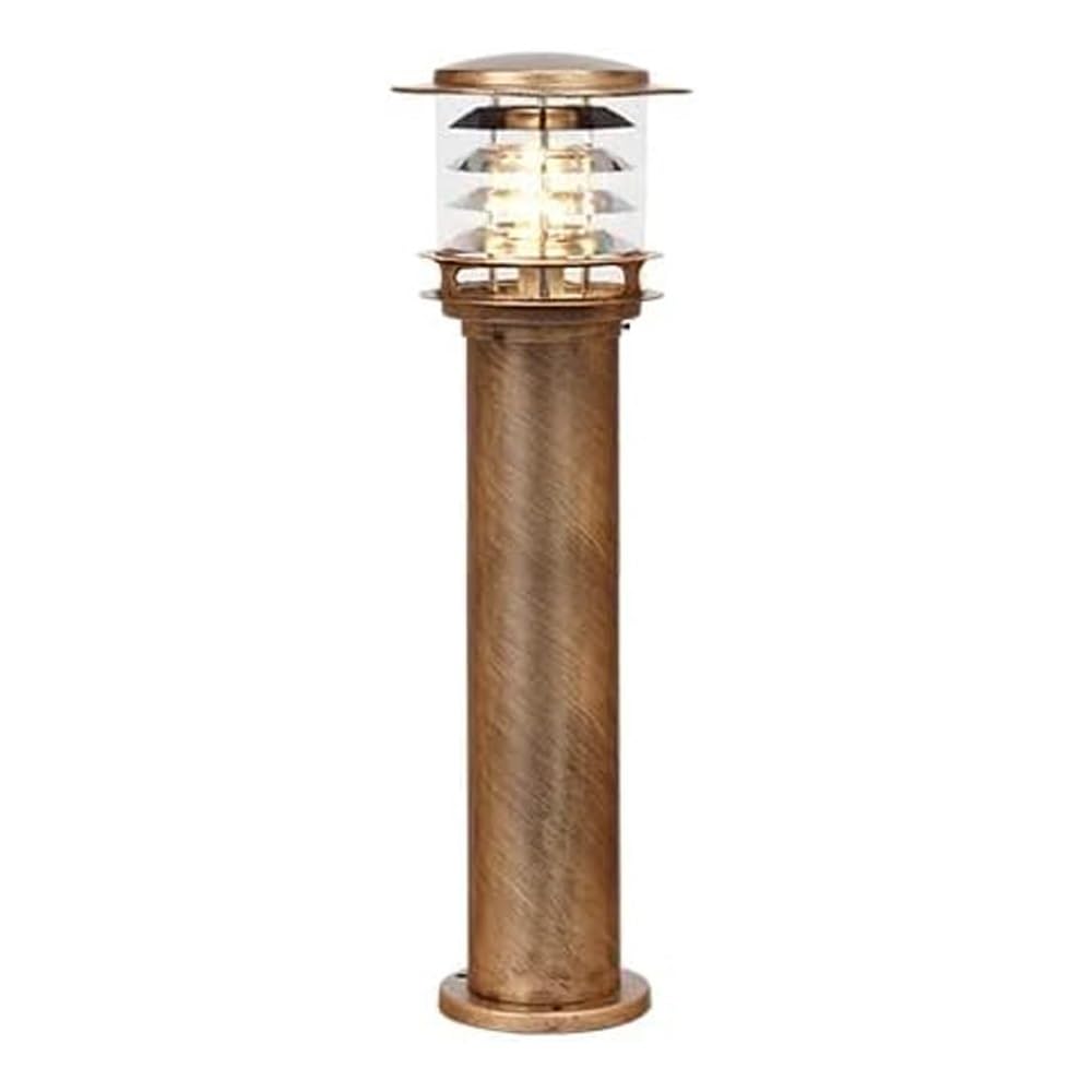 GTHTUHFD Modern Simple Post Lamp, Outdoor Pillar Lighting, Waterproof Street Light For Garden Patio Driveway Pathway,Brass-Height:31.5inch/80cm