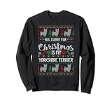 Yorkshire Terrier Ugly Christmas Sweater.