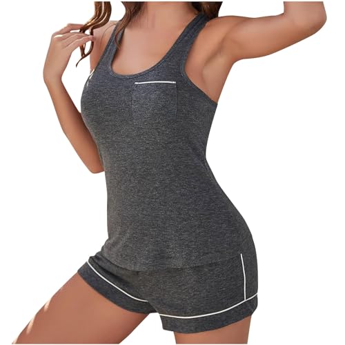 Crop camisole tops et short Y2K ensemble 2 pièces d'été léger