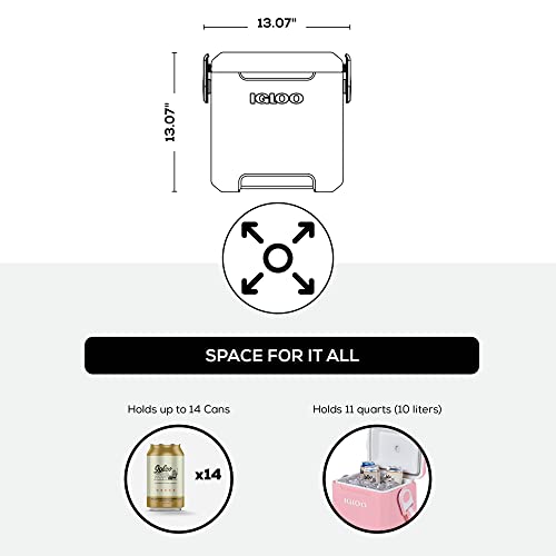 Image of Igloo Tag Along Too Coolers | Insulated Hard Shell Picnic Style Cooler | Rolling Ice Chest