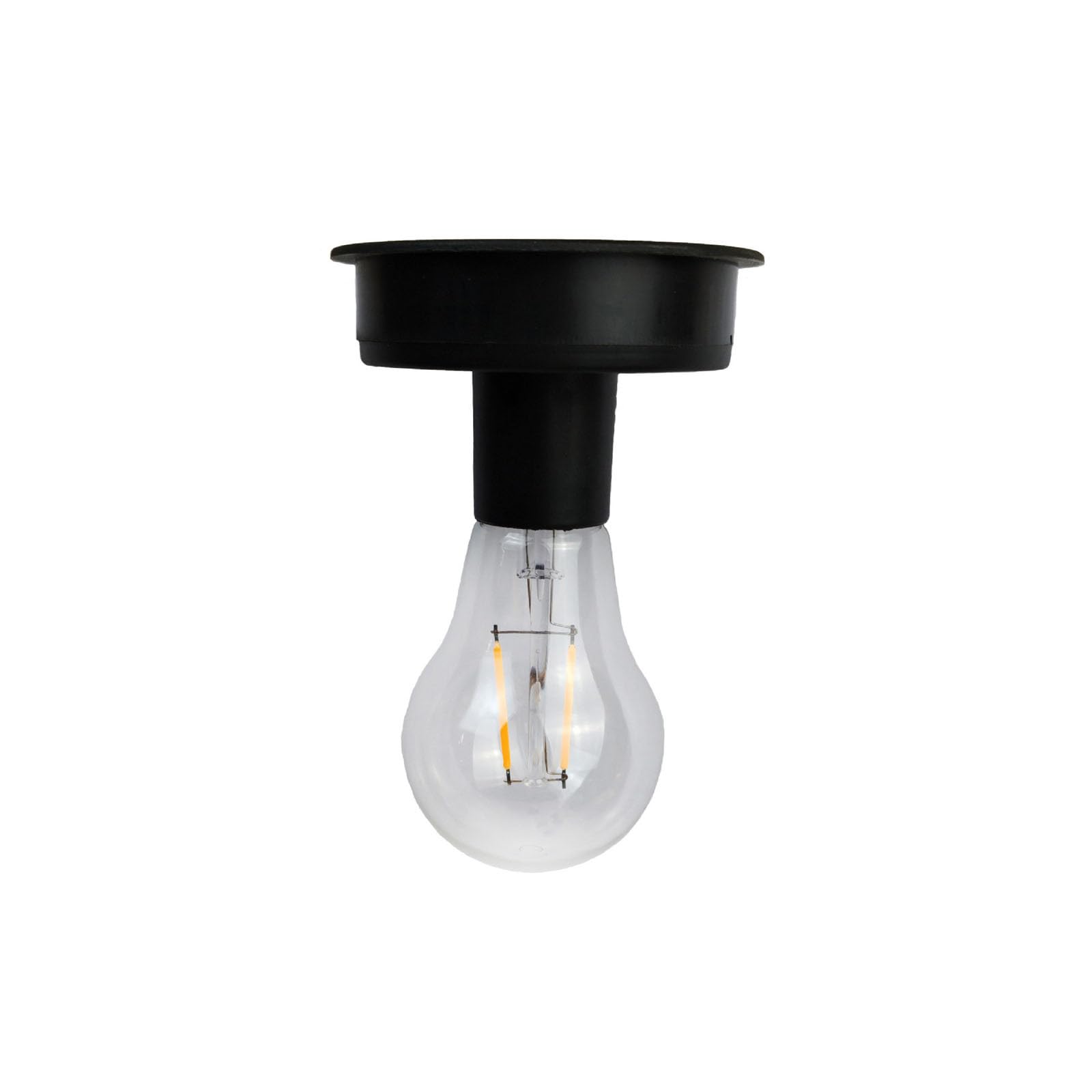 Solar Powered Light Bulb, Waterproof Solar-Powered Light Bulbs, Replacement Top with Warm White LED for DIY Outdoor Solar Lanterns, Garden, Backyard and Courtyard (C)