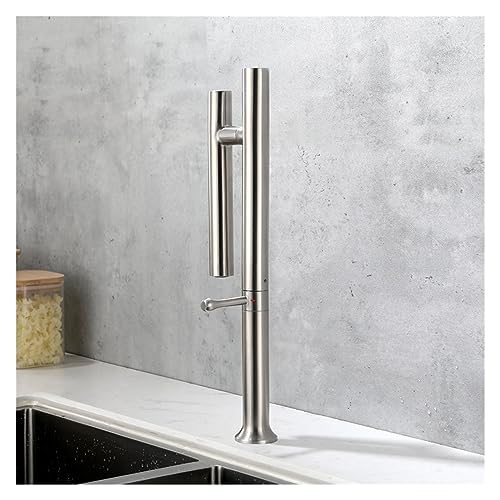Mitigeur évier inox 304 rabattable 360° eau chaude froide - 6