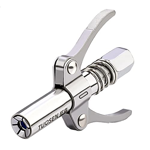 Pistola de Grasa, engrasadora manual, Boquilla de Engrase de Cierre automático Dos Prensa Fácil de Empujar Acoplamiento 1/8' NPT, 10000 PSI de la Pistola de engrase de liberación rápida en los Bomba