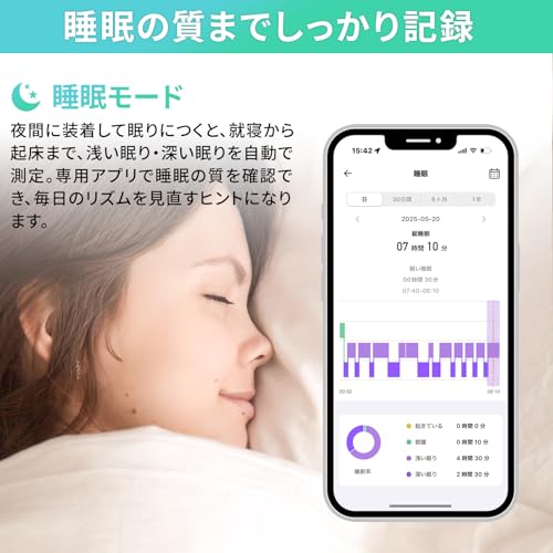 [2026年新登場] スマートウォッチ 活動量計 フィットネストラッカー 歩数計 睡眠モニター 24時間健康管理 25種類スポーツモード USB直結充電 5.5日間持続バッテリー 消費カロリー 心拍モニター 着信通知 iPhone/Android対応 日本語アプリKeepHealth (FT02 ブラック)