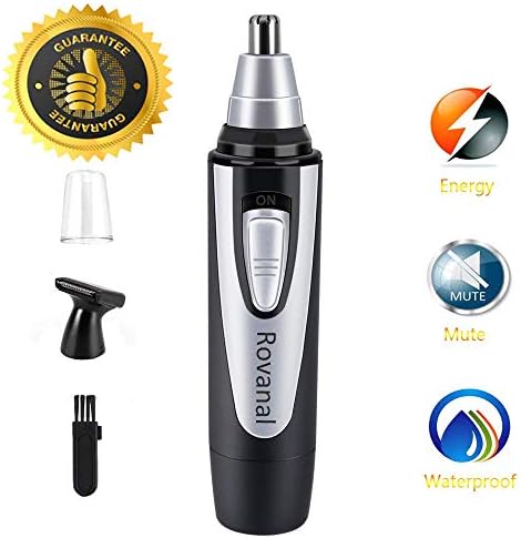 2019 NEWEST Nose Hair Trimmer for Men and Women - Professional Electric Nose and Ear Hair Trimmers/Clippers Removal, Painless Eyebrow Trimming, IPX7 Waterproof, Vortex Cleaning System,Battery-Operated