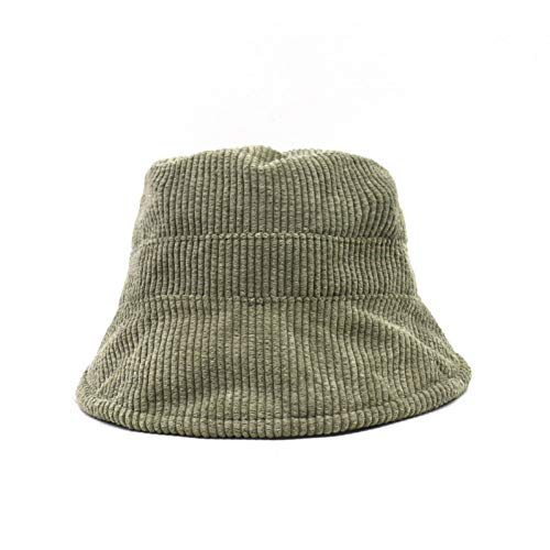 Chapeau de pêcheur en velours côtelé et tricot noir à l'effet visage petit