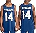 Custom Kids Basketball Jersey Add Your Name Number Mesh Reversible Sleeveless Youth Boy Girl Sports Tee True Royal/White