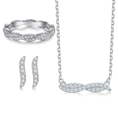 Boucles d'oreilles S moissanite parure or 14k pour vos soirées