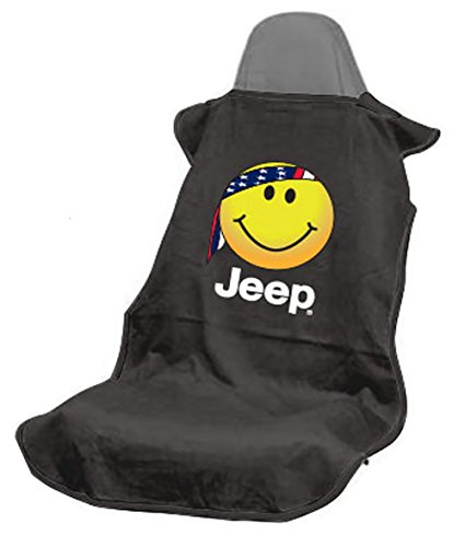 Seat Armour Sa100Jepsfb Black 'Jeep Smiley Face' Seat Protector Towel #TOP11
