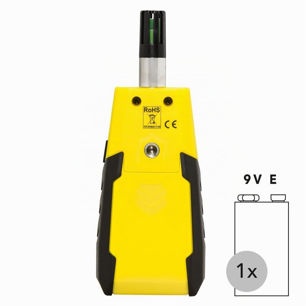 TROTEC BC06 Thermo-hygromètre de poche - Fiable, Compact, Précis - avec Pochette de Rangement - Température et Hygrométrie - Valeurs min/max