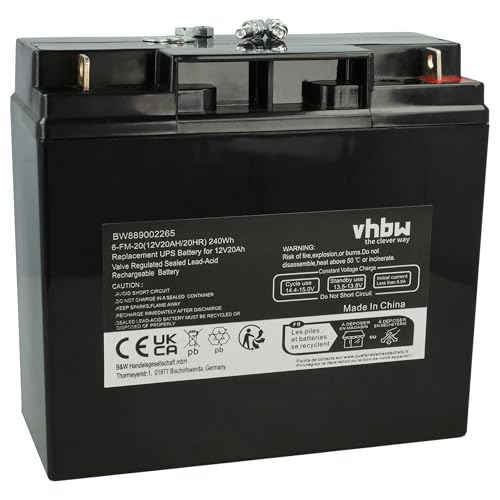Batterie vhbw pour AGM10 évitez les coupures de courant sur vos appareils ASI 12V