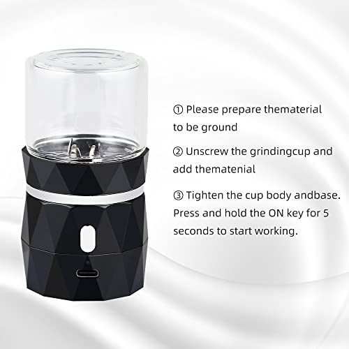 mewmewcat Moedor doméstico portátil mini elétrico de fumaça 200 W alta potência 400 mAh 16.000 rpm v