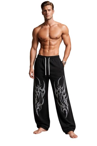 Premium Baggy Lower for Men Printed | Fashionable Loose Fit Jogger Pants-picture-27