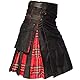 Hybird Utility-Kilts mit Lederriemen für Herren (Royal Stewart, 50 Inches - 127cm)