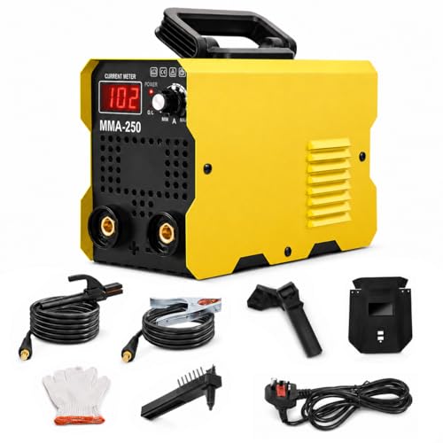 Wemart Mini Stick Welder 120A/220V Portable Welding Machine with Synergic Control Digital Display Hot Start Arc Force Anti-Stick MMA ARC Welder Machine IGBT Inverter Welding Kit