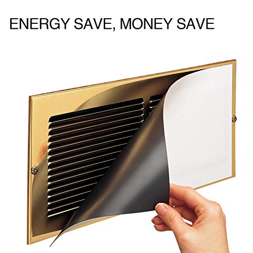 6 Pack Strong Magnetic Floor Vent Covers Thick Magnet for Standard Air Registers - for RV, Home HVAC, AC and Furnace Vents, 5.5 inch X 12 inch, 6 Pack, Pure White