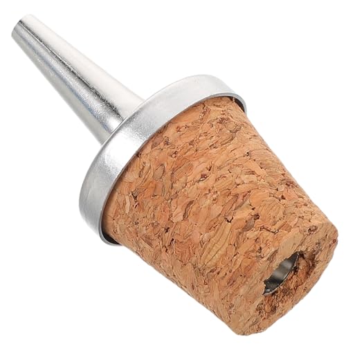 Lurrose Tapón de Superior para Botella de Amargo con Vertedor de Aceite, Material Metal y Madera, Ajuste Cómodo Que Reduce Desperdicio para Restaurantes y Entusiastas del Hogar