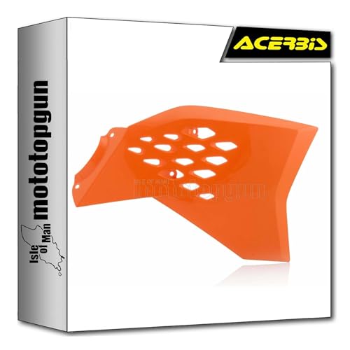 Radiator scoops orange Acerbis pour rouler sur circuit avec KTM SX 65 2009-2015