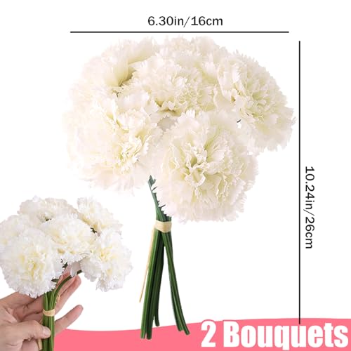 Fleurs artificielles oeillets pour remplacer les bouquets flétris - 8