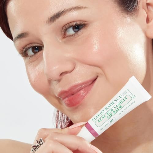 Image of Mario Badescu Moisturizing Lip Balm for Dry Cracked Lips, Infused with Coconut Oil and Shea Butter, Ultra-Nourishing Lip Care Moisturizer for Soft, Smooth and Supple Lips