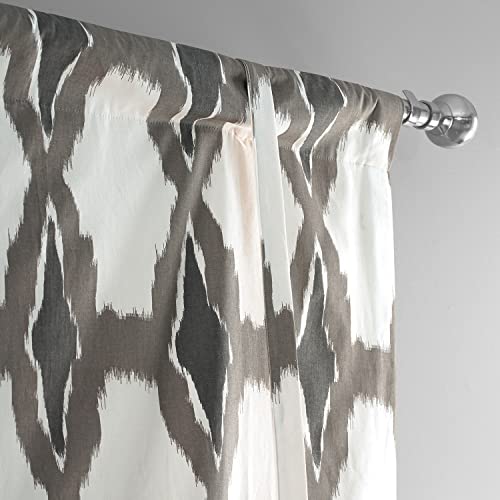 Image of HPD Half Price Drapes Room Darkening Tie Up Curtains 46 X 63 Inch Sorong Printed Cotton Window Roll Up Balloon Curtain for Living Room, Kitchen PRTW-TUD22-63 (1 Panel), Sorong
