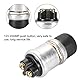 VIFER Momentaner Druckschalter aus Metall, wasserdicht, 2 Pins, 12 V, 20 A, Druckschalter