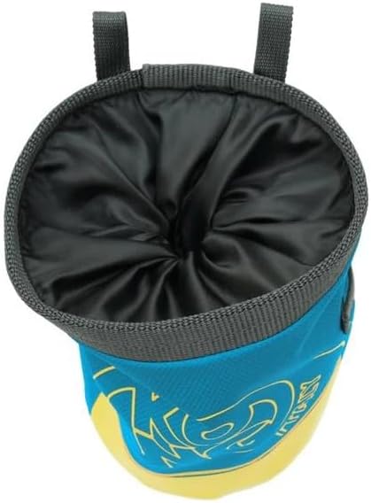 Kong Italy Lario Chalk Bag – Lightweight Polyamide Chalk Pouch with Drawstring Closure, Fleece Lining, Brush Holder, and Dual Attachment Loops – Available in Petrol or Amaranth