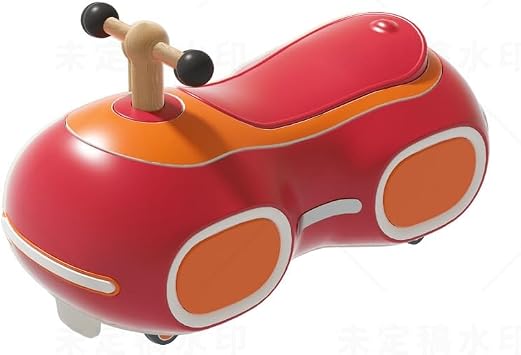 Wiggle car, Wiggle Car Ride On Toys Light Music & Under-Seat Storage Foot-to-Floor Sliding Safe Sturdy Push Cars Swing CardRot