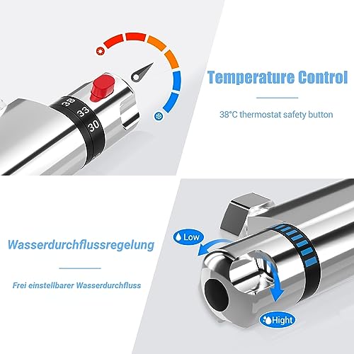 Robinet de douche thermostatique LADOKEE pour un bain relaxant et confortable - 5