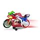 Nikko 20031 Road Rippers Wheelie Motorrad, Rennmotorrad fährt auf Knopfdruck, Vorderrad hebt ab, leuchtende Räder, Licht & Sound Effekte, inklusive Batterien, für Kinder ab 3 Jahre, ca. 25 cm, Rot