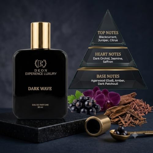 Image of DKON Dark Wave Spark Long Lasting Perfume Combo for Men Women | Premium Luxury Eau De Parfum | Strong Fresh Fragrance | 50ml 50ml Combo | Ideal Gift Set