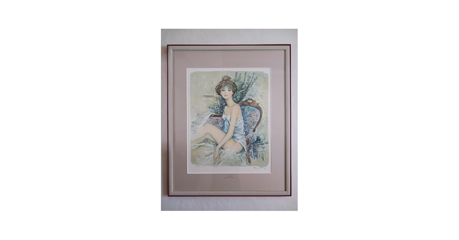 専用他の方発送×BERNARD CHAROYベルナールシャロワ　リトグラフ ベルナール・シャロワ リトグラフ 「婦人像」 Bernard Charoy ②