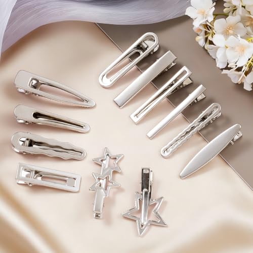 24 piezas de pinzas de cabello de metal cute miniatura 3