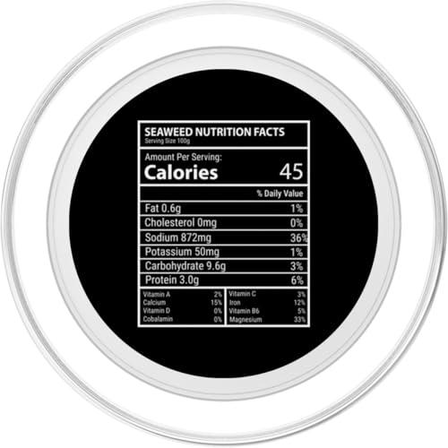 Valeur nutritive des algues - Conception de Tableau Alimentaire informatif PopSockets PopGrip pour MagSafe – vue 2